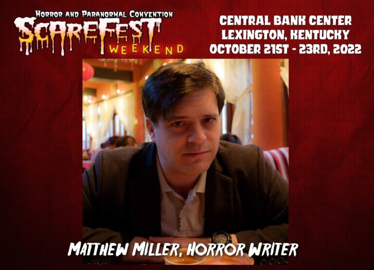 Matthew Miller, Horror Writer