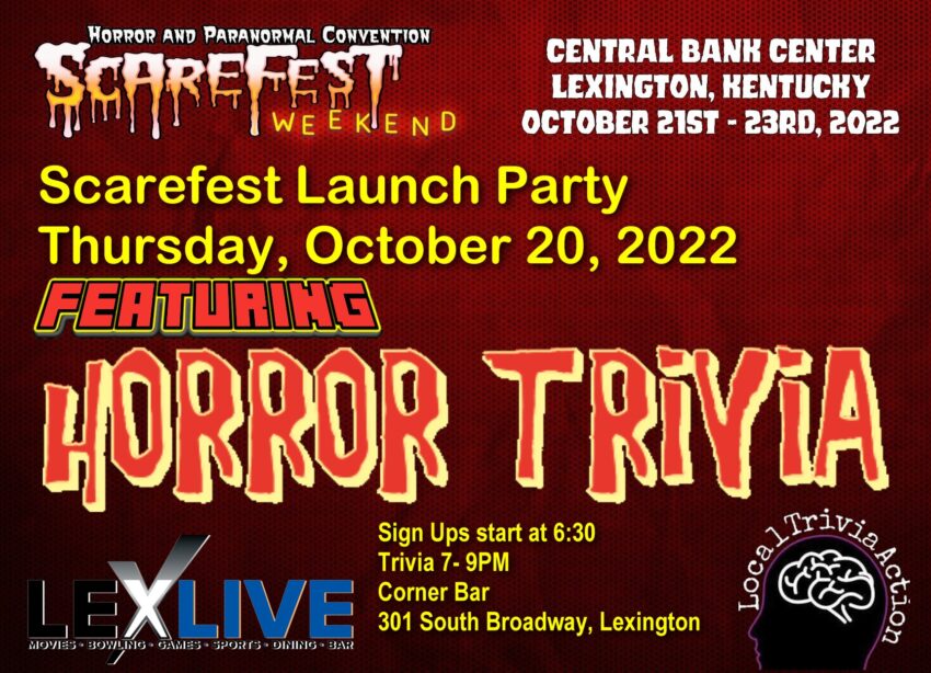 Looking Back at Scarefest 2022 Launch Party Horror Trivia ScareFest